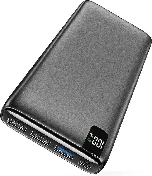 Main image of IXNINE Power Bank 26800mAh Portable Charger, 22.5W Fast Charging PD QC 3.0 Compact External Battery Pack with LED Display and 4 USB Outputs for Cellphone Tablet