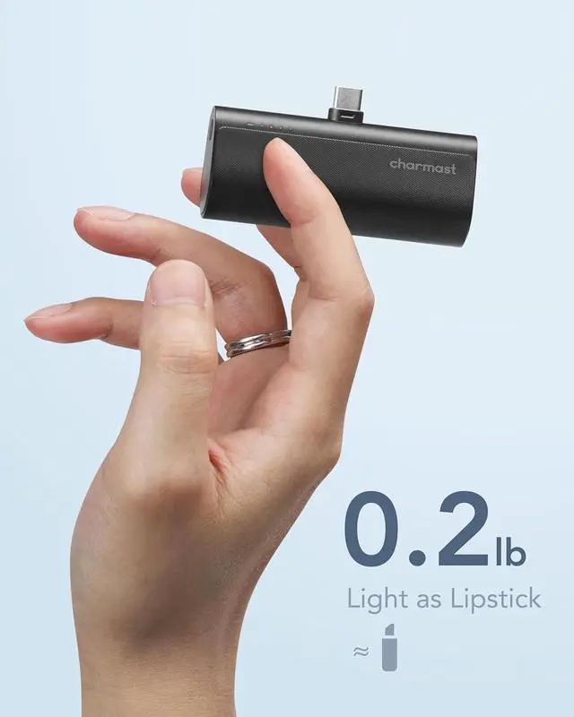 Alt view image 5 of 7 - Small Portable Charger for iPhone 16/15 5000mAh Ultra-Compact 20W PD Fast Charging USB C Power Bank Mini Battery Pack Compatible with iPhone 16/16 Pro Max/15/15 Pro Max  S24