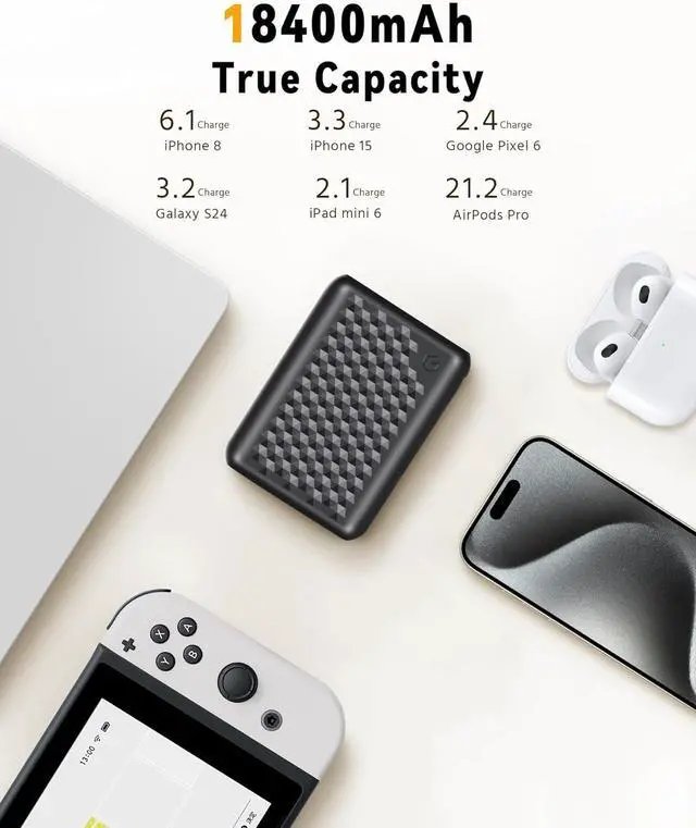 Alt view image 4 of 7 - Wulcea 12v 18400mAh Power Bank High Capacity Type-C InputUSB Type-C DC Output Fast Charge for Graphene Heated Jacket Heated Vest Long Lasting Portable Charger Digital Display for Genovega VERGOO