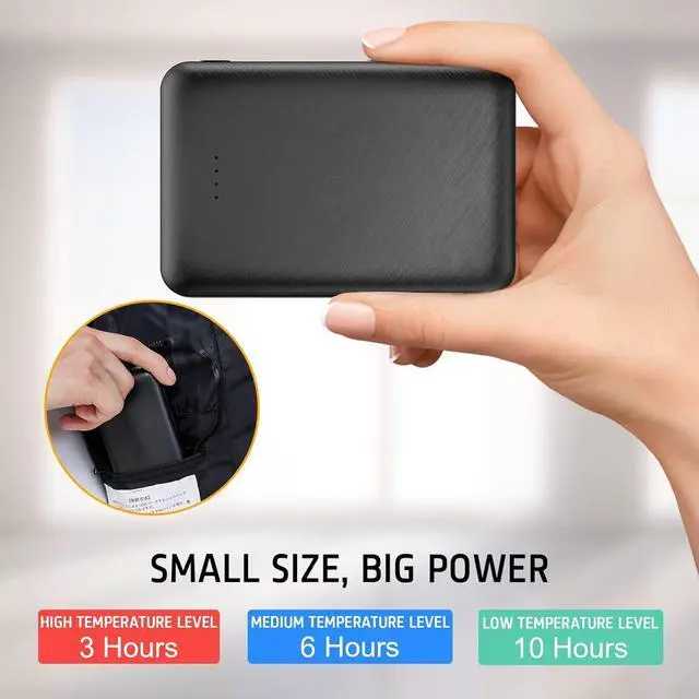 Alt view image 3 of 7 - Heated Vest Battery Pack Power Bank 10000 mAh for Heated Jacket Heating Electric Vest Coat Hoodies for Man for Women