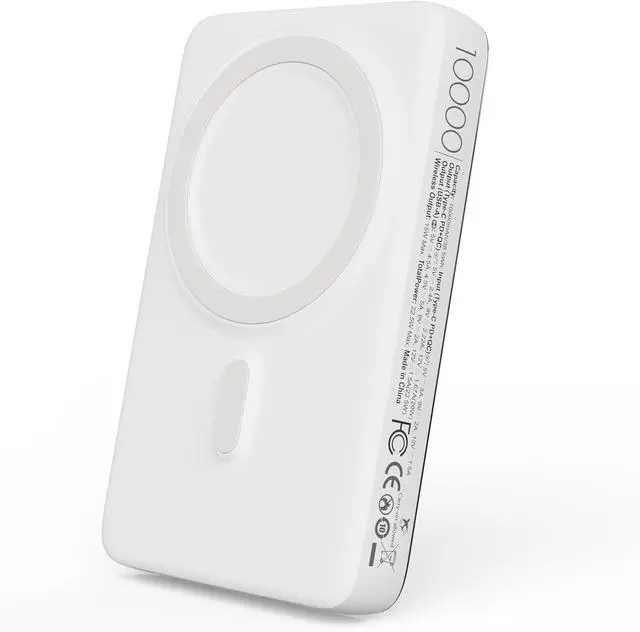 Alt view image 2 of 7 - 10000mAh Magnetic power bank, fast charging wireless portable charger for iPhone, Wireless Power Bank compatible with Magsafe battery pack for iPhone 16/16 Plus/16 Pro/16 Pro Max/15/14/13/12 series
