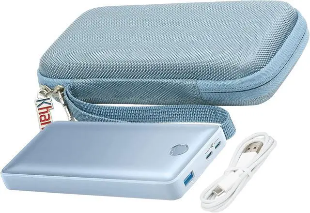 Alt view image 5 of 7 - khanka Hard Travel Case Replacement for Anker 325/535 Power Bank PowerCore 20K Portable Charger 20000mAh, Case Only (Blue)