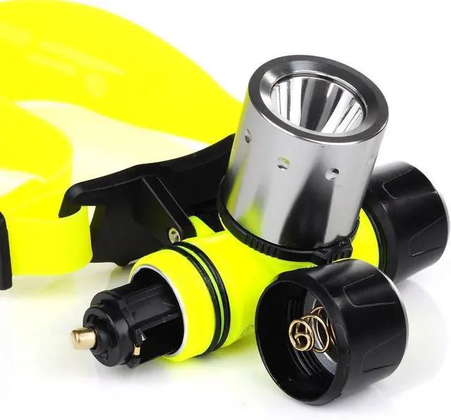 Alt view image 2 of 6 - Waterproof Diving Swimming Hiking Camping Hunting Fishing Headlamp Underwater 1200 Lumen Safety Head Light Flashlight