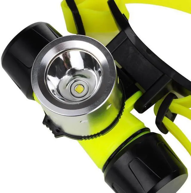 Alt view image 3 of 6 - Waterproof Diving Swimming Hiking Camping Hunting Fishing Headlamp Underwater 1200 Lumen Safety Head Light Flashlight