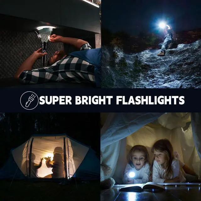 Alt view image 7 of 7 - 3Pack Rechargeable Flashlights High Lumens, 5Modes LED Flashlight Rechargeable, Super Bright Flashlight High Powered, Adjustable Tactical Flashlight, Powerful Flash Light for Home Emergencies