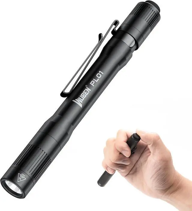 Main image of WUBEN PL01 Pen Light, 650 Lumens Pocket EDC Flashlight Rechargeable, Bright LED Pen Flashlight, IP68 Handheld Flash Lights, Compatible 2 AAA Battery for Home, Outdoor, Emergencies, Inspection