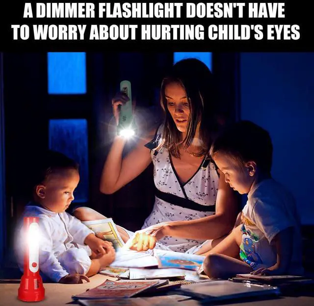 Alt view image 4 of 6 - 2 Pack Rechargeable Kids Flashlight,Portable Flashlight with COB LED,Lightweight and Bright Flashlights for Kids EDC Flashlight for Toddler School Children's Kids Camping(Middle)