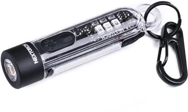 Main image of NEXTORCH K40 Keychain Flashlight, 700 Lumen Pocket EDC Rechargeable Flashlight with UV Black Light, Red/Blue Light, 3 Modes and Strobe for Everyday Use, Dog Walking, Emergency Defense, Beacon Location