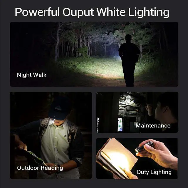 Alt view image 4 of 7 - NEXTORCH K40 Keychain Flashlight, 700 Lumen Pocket EDC Rechargeable Flashlight with UV Black Light, Red/Blue Light, 3 Modes and Strobe for Everyday Use, Dog Walking, Emergency Defense, Beacon Location