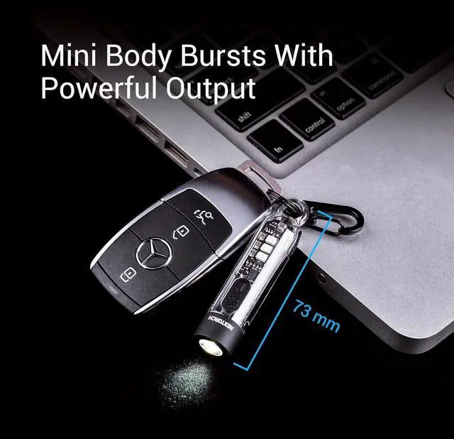 Alt view image 6 of 7 - NEXTORCH K40 Keychain Flashlight, 700 Lumen Pocket EDC Rechargeable Flashlight with UV Black Light, Red/Blue Light, 3 Modes and Strobe for Everyday Use, Dog Walking, Emergency Defense, Beacon Location