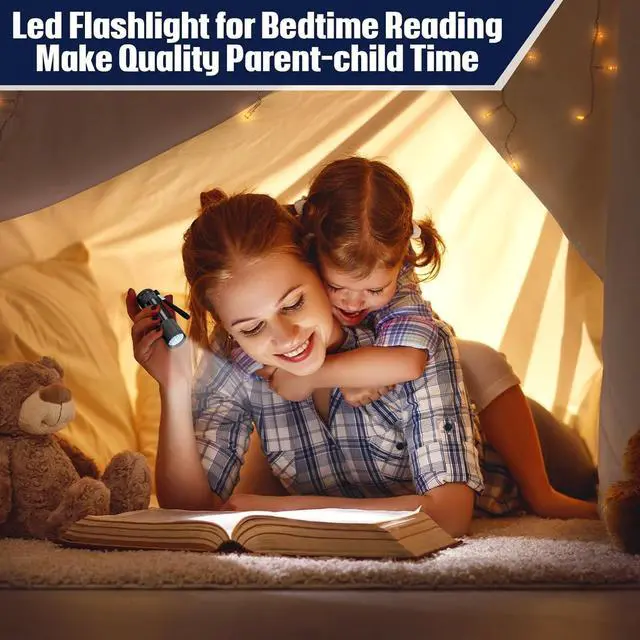 Alt view image 4 of 6 - VIHOSE 48 Pcs Mini Flashlights Bulk, Bright Aluminum Handheld Flash Light with Lanyard, Small LED Flashlights for Kids Night Reading Emergency Hurricane Camping Hiking Party Favors(Black)