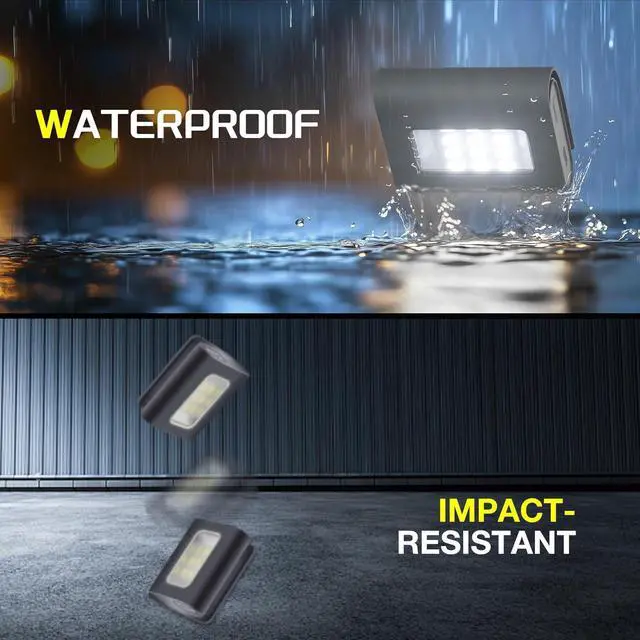 Alt view image 6 of 7 - 2Pack Clip on Running Lights, Rechargeable Magnetic LED Safety Lights with Red Strobe, Waterproof, USB Charging, Flashlight for Night Jogging, Dog Walking, Hiking Backpack, Cycling