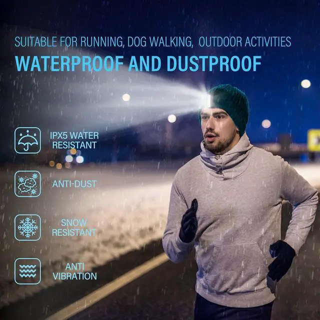 Alt view image 3 of 7 - Running Light, 2 Pack Clip on Flashlight for Runners Rechargeable Safety Lights for Walking at Night Hands Free Emergency LED Flashlight Work Light Warning Flashing Camping Hiking Walking Dog