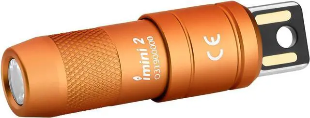 Main image of OLIGHT IMINI 2 EDC Rechargeable Keychain Flashlight, 50 Lumens Compact and Portable Mini LED Keyring Lights with Built-in Battery Ideal for Everyday Carry and Emergencies (Orange)