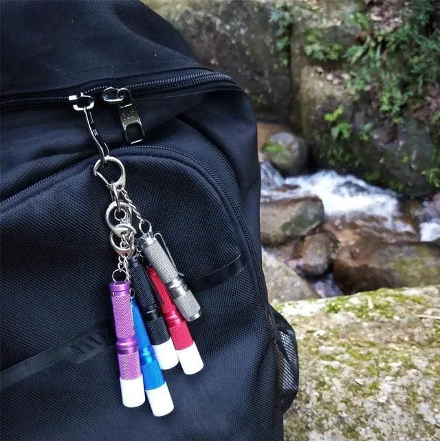 Alt view image 6 of 7 - Mini Keychain Flashlight AAA Small Bright Pocket Light 150 Lumens 3 Modes Multipurpose Hatlight Camplight Tablelight for Everyday EDC Reading Walk Emergency Parents Kids Gift