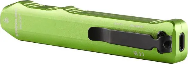 Alt view image 4 of 7 - Streamlight 88821 Wedge 300-Lumen Slim Everyday Carry Flashlight, Includes USB-C Cable and Lanyard, Lime Green
