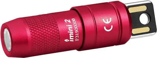 Main image of OLIGHT IMINI 2 EDC Rechargeable Keychain Flashlight, 50 Lumens Compact and Portable Mini LED Keyring Lights with Built-in Battery Ideal for Everyday Carry and Emergencies (Passionate Red)
