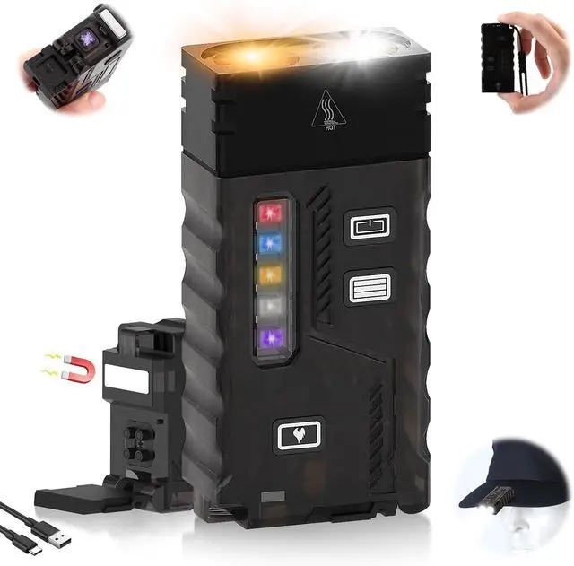 Main image of iToncs LED Small Powerful EDC Flashlight with 365nm UV Light,13 Mode,USB C Rechargeable Mini Pocket Keychain Flash Light with Clip,IP67,Magnetic,Lanyard,Buzzer,Arc Lighter for Camping Hiking Gear