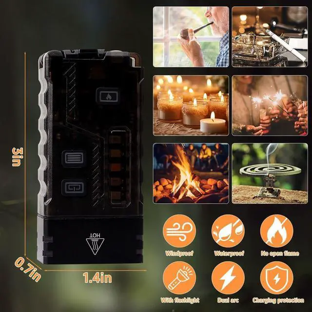 Alt view image 6 of 7 - iToncs LED Small Powerful EDC Flashlight with 365nm UV Light,13 Mode,USB C Rechargeable Mini Pocket Keychain Flash Light with Clip,IP67,Magnetic,Lanyard,Buzzer,Arc Lighter for Camping Hiking Gear