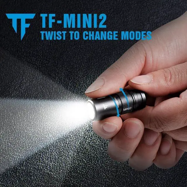 Alt view image 2 of 7 - TrustFire MINI2 220 Lumens Keychain EDC Flashlights Mini USB Rechargeable Flash Light LED Torch Key Ring Torch Lightweight Pocket Lights with 10180 Battery Small for Camping Hiking Backpacking Gift