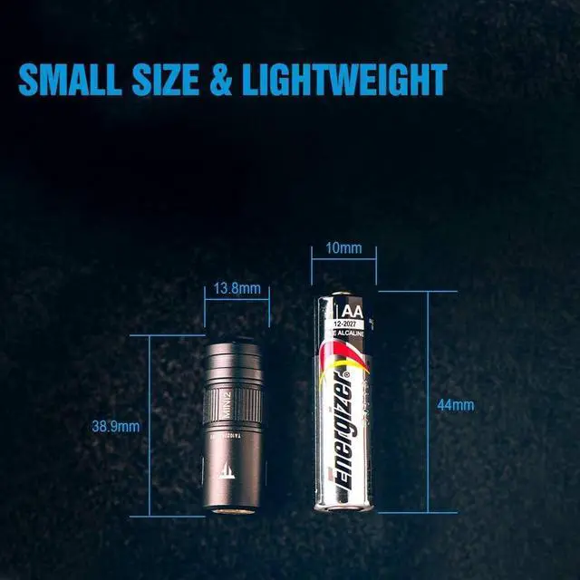 Alt view image 3 of 7 - TrustFire MINI2 220 Lumens Keychain EDC Flashlights Mini USB Rechargeable Flash Light LED Torch Key Ring Torch Lightweight Pocket Lights with 10180 Battery Small for Camping Hiking Backpacking Gift