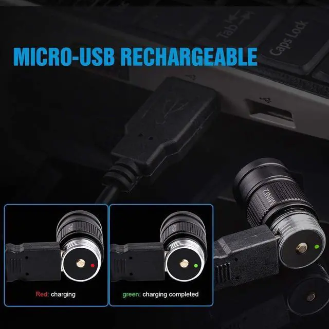 Alt view image 4 of 7 - TrustFire MINI2 220 Lumens Keychain EDC Flashlights Mini USB Rechargeable Flash Light LED Torch Key Ring Torch Lightweight Pocket Lights with 10180 Battery Small for Camping Hiking Backpacking Gift