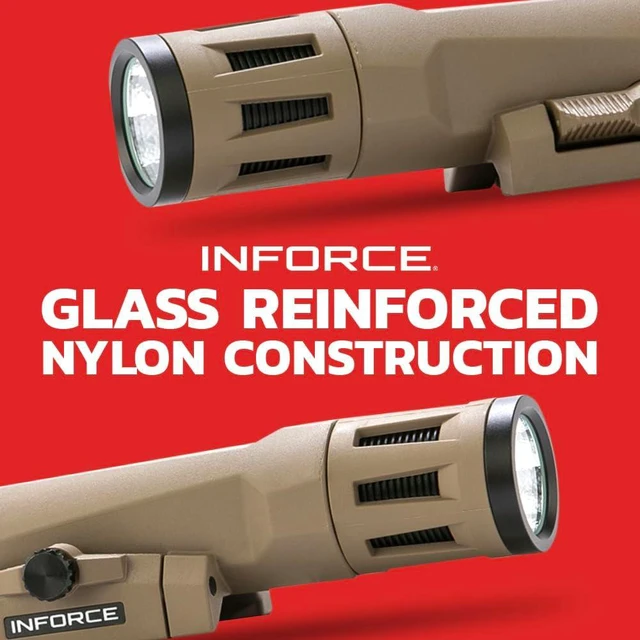 Alt view image 2 of 6 - Inforce WMLX 800 Lumens Gen 2 Weaponlight White Light, Black Body (Flat Dark Earth)