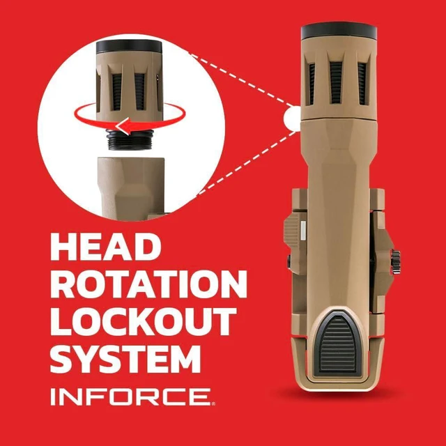 Alt view image 3 of 6 - Inforce WMLX 800 Lumens Gen 2 Weaponlight White Light, Black Body (Flat Dark Earth)