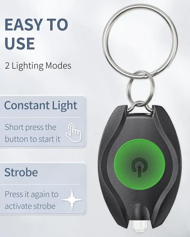 Alt view image 3 of 7 - Uniclife 10 Pack LED Keychain Flashlight Mini LED Keychain Light 14 Lumen Portable Ultra Bright Battery Powered Key Ring Torch for Outdoor Camping Party Hiking and Emergency Lighting