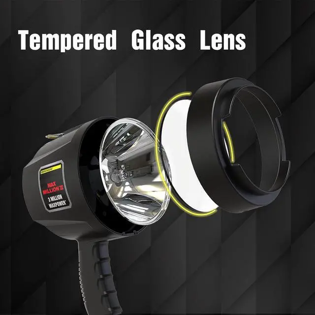 Alt view image 2 of 7 - 800-2301-0 Max Million III with 12V DC Charger Halogen Bulb Spotlight