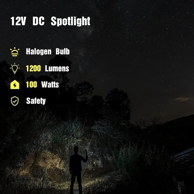 Alt view image 4 of 7 - 800-2301-0 Max Million III with 12V DC Charger Halogen Bulb Spotlight