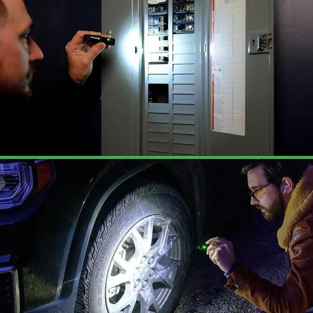 Alt view image 6 of 7 - KODIAK 200 Lumen Keychain Flashlight  Mini Keychain Flashlight, Flashlight Keychain for Hats or Keys, Key Chain Flashlights LED Mini, Rechargeable, Small Size