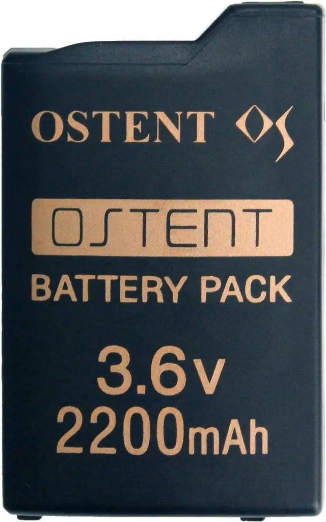 Main image of OSTENT High Capacity Quality Real 2200mAh 3.6V Lithium Ion Li-ion Polymer Rechargeable Battery Pack Replacement Upgraded Version for Sony PSP 1000 PSP-280 Console Video Games