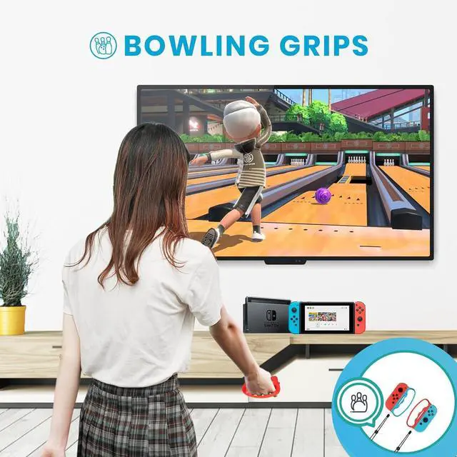 Alt view image 4 of 7 - Switch Sports Accessories - CODOGOY 12 in 1 Switch Sports Accessories Bundle for Nintendo Switch Sports,Family Accessories Kit Compatible with Switch/Switch OLED Sports Games