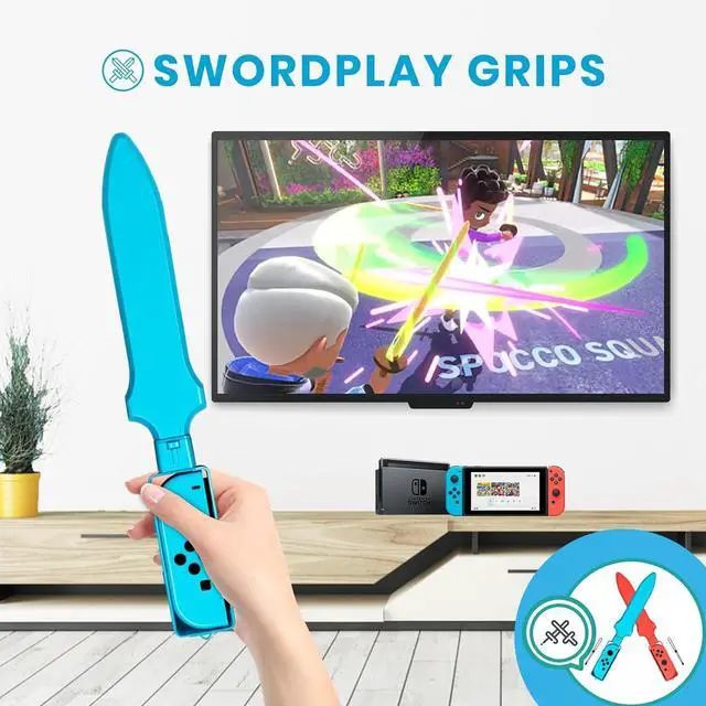 Alt view image 3 of 7 - Switch Sports Accessories - CODOGOY 12 in 1 Switch Sports Accessories Bundle for Nintendo Switch Sports,Family Accessories Kit Compatible with Switch/Switch OLED Sports Games