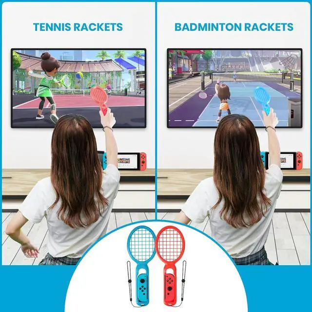 Alt view image 6 of 7 - Switch Sports Accessories - CODOGOY 12 in 1 Switch Sports Accessories Bundle for Nintendo Switch Sports,Family Accessories Kit Compatible with Switch/Switch OLED Sports Games