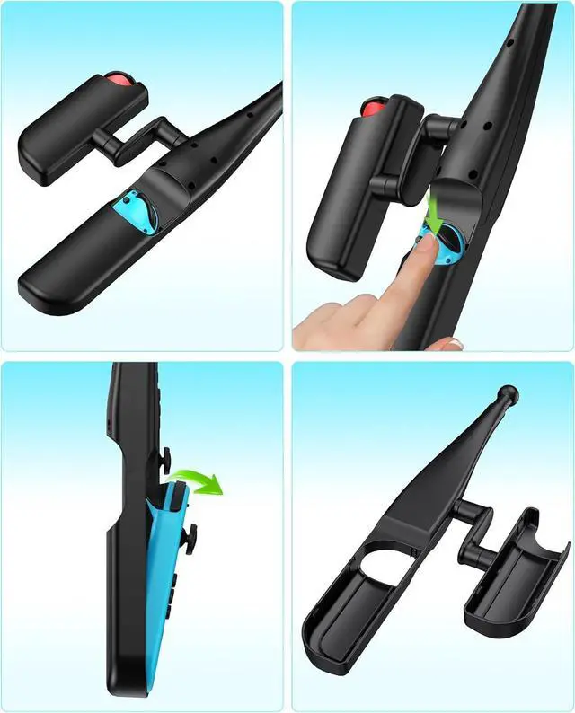 Alt view image 5 of 7 - MENEEA Fishing Rod for Nintendo Switch, Fishing Games Accessories Kit for Nintendo Switch/Switch OLED/Joy Con Bass Pro Shops-The Strike Championship Edition and Legendary Fishing-Standard Edition