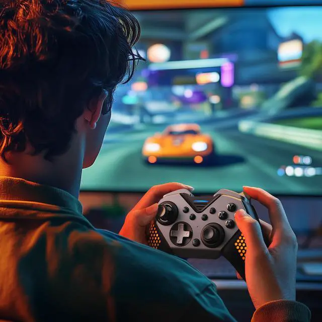 Alt view image 7 of 7 - NYXI Flexi Wireless PC Controller, 1000Hz Polling Rate Hall Effect Joystick, Interchangeable D-pad&Left Joystick, 4 Mppable Buttons, 800mAh, Adjustable Turbo/Vibration for PC/Switch 2/iOS/Android