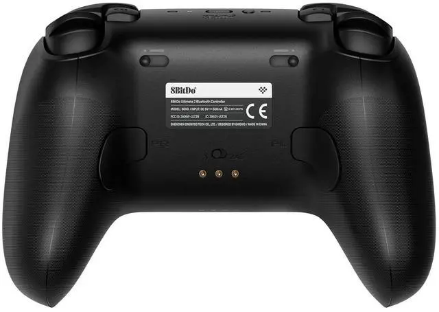 Alt view image 4 of 7 - 8Bitdo Ultimate 2 Bluetooth Controller with TMR Joysticks, Switchable Hall Effect/Tactile Triggers, Vibration, Motion Control, RGB Fire Ring and Back Buttons for Switch/Switch 2 & Windows PC - Black
