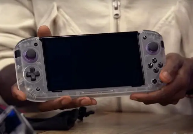 Alt view image 2 of 7 - CRKD Nitro Deck+ with HDMI Adapter - Handheld Pro Controller for Nintendo Switch & OLED Model - TV Dockable - Programmable Sidekicks & Back Buttons - True Collection System (Clear Black Edition)