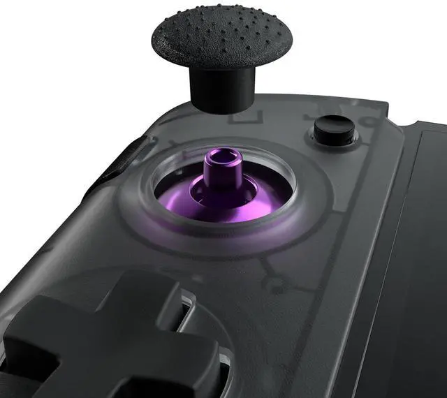 Alt view image 6 of 7 - CRKD Nitro Deck+ with HDMI Adapter - Handheld Pro Controller for Nintendo Switch & OLED Model - TV Dockable - Programmable Sidekicks & Back Buttons - True Collection System (Clear Black Edition)