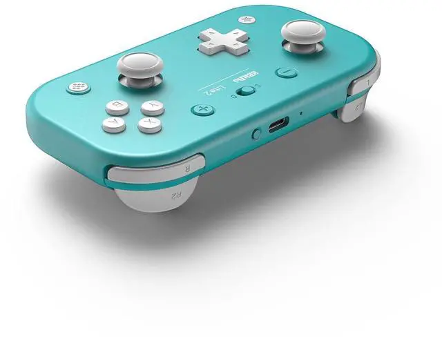 Alt view image 2 of 7 - 8Bitdo Lite 2 Bluetooth Controller with Motion Controls, Linear Motors Vibration, Joysticks, Triggers and D-pad, Wireless Gamepad for Switch/Switch 2, Android & Raspberry Pi (Turquoise)
