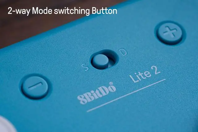 Alt view image 5 of 7 - 8Bitdo Lite 2 Bluetooth Controller with Motion Controls, Linear Motors Vibration, Joysticks, Triggers and D-pad, Wireless Gamepad for Switch/Switch 2, Android & Raspberry Pi (Turquoise)