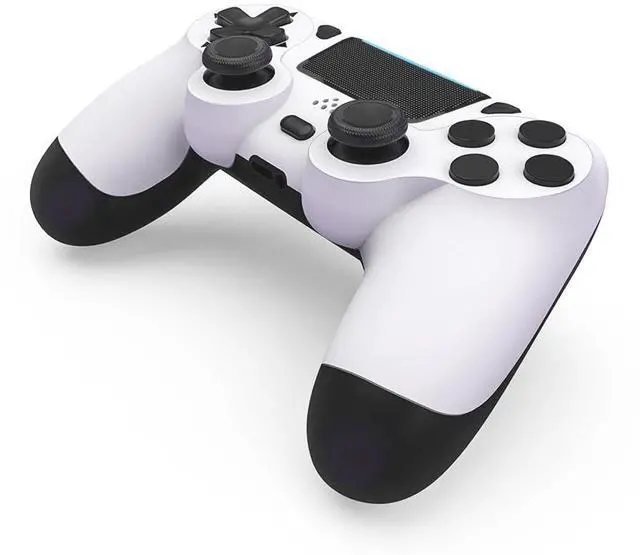 Alt view image 2 of 6 - MOVONE Wireless Controller for PS4,Dual Vibration Game Joystick/Motion Sensing/Touchpad/Speaker/3.5mm Headphone,Compatible with PS4/Slim/Pro Console/PC(white+black)