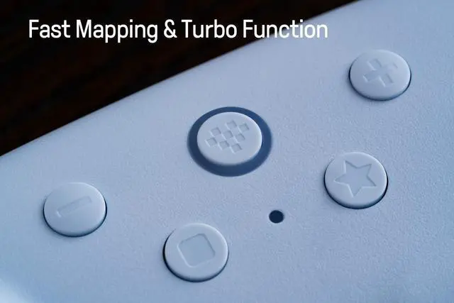 Alt view image 6 of 7 - 8Bitdo Ultimate 2C Hall Effect Joysticks Bluetooth Controller with Remappable L4/R4 Bumpers, 6-axis Motion Control, Rumble Vibration and Turbo Function for Switch/Switch 2 (Blue)