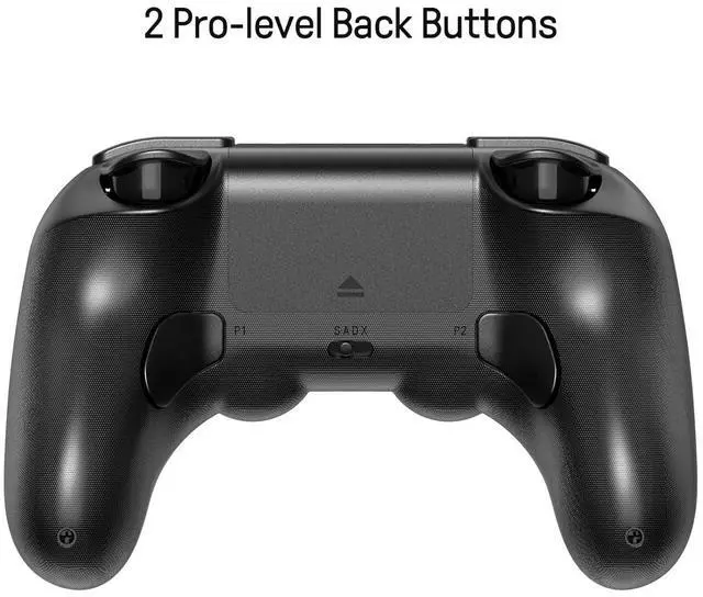 Alt view image 3 of 7 - 8Bitdo Pro 2 Wireless Bluetooth Controller with Travel Case, Hall Effect Joystick Update, Retro Gamepad for Switch/Switch 2, PC, Android, and Steam Deck & Apple (Black Edition)