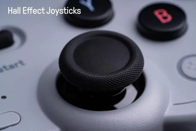Alt view image 5 of 7 - 8Bitdo Pro 2 Wireless Bluetooth Controller with Travel Case, Hall Effect Joystick Update, Retro Gamepad for Switch/Switch 2, PC, Android, and Steam Deck & Apple (Black Edition)
