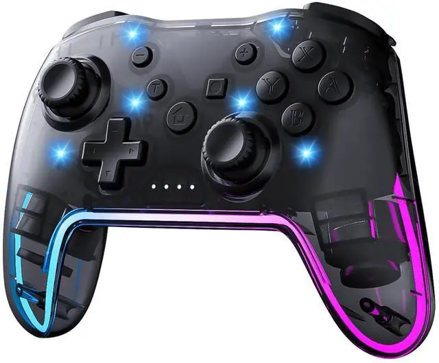 Main image of Twylyte Wireless Controller for Switch/Lite/OLED & PC/iOS/Android, RGB Backlight with 7 Colors, Adjustable Turbo & Vibration, One-Button Wake-Up, Ergonomic Design for Switch/PC/Mobile Gaming