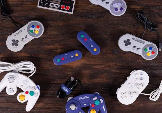 Alt view image 5 of 7 - 8Bitdo Gbros. Wireless Adapter for Nintendo Switch (Works with Wired GameCube & Classic Edition Controllers) - Nintendo Switch