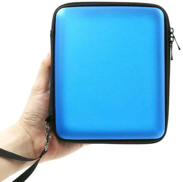 Main image of ADVcer 2DS Case, EVA Waterproof Hard Shield Protective Carrying Case with Hand Wrist Strap and Double Zipper Compatible with Nintendo 2DS (Blue)